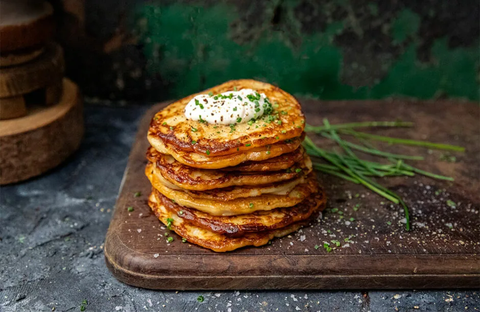 Irish boxty potato pancakes (Dublin)