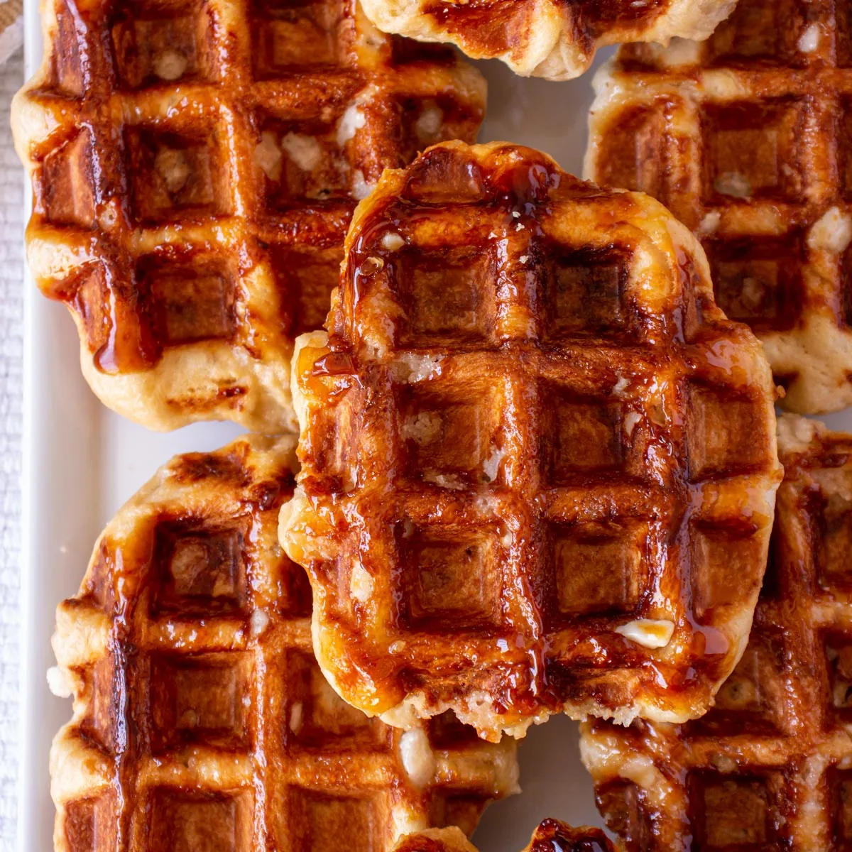 Gaufre de Liege - Belgian Liege waffle with pearl sugar (Liege, Belgium)